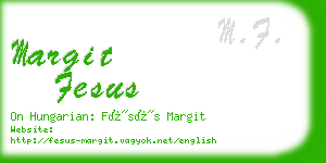 margit fesus business card